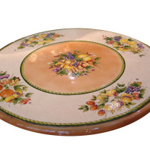 table céramique décor raisins FD Méditerranée